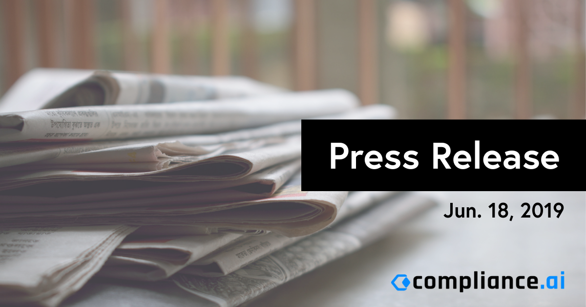 Press Release June 18, 2019