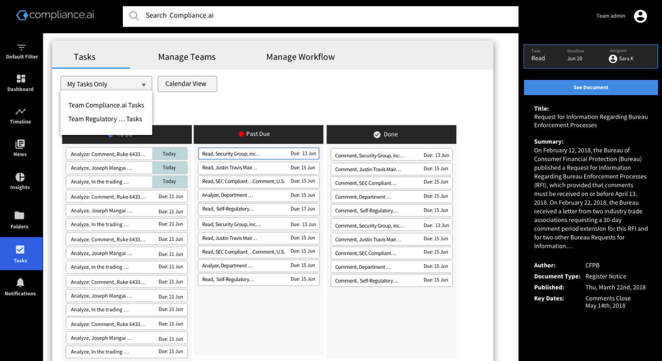 Compliance.ai Workflow