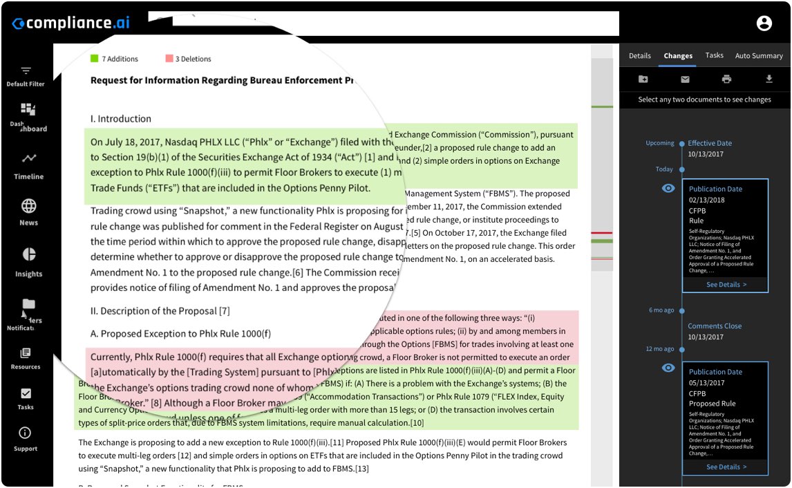 Compliance.ai Document Comparison Compliance.ai Document Comparison