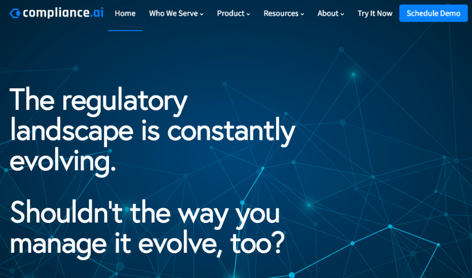 New Compliance.ai Homepage New Compliance.ai Homepage