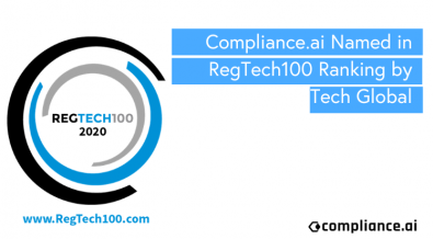 Compliance.ai Named in RegTech100 Ranking by FinTech Global
