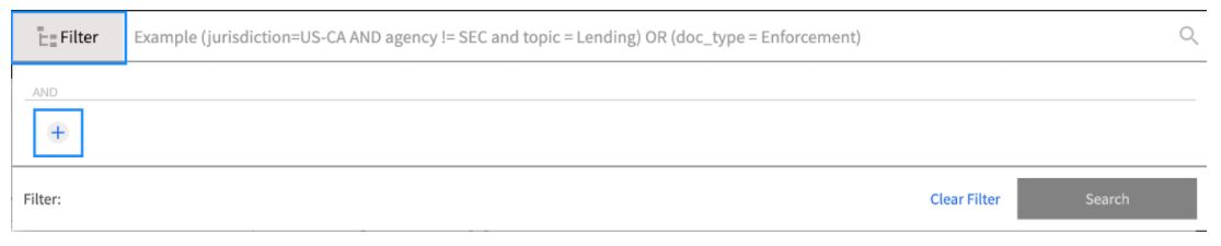 Advanced Search Filter