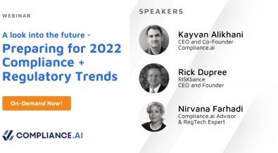WEBINAR: A look into the future - Preparing for 2022 Compliance + Regulatory trends